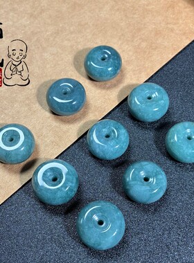 热卖蓝翡翠库克寒露蜜佛珠隔珠