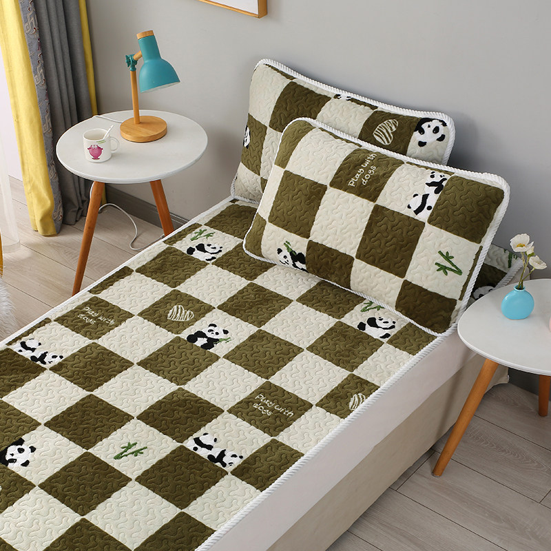 牛奶绒学生宿舍专用床盖加厚单人上下铺床单毛毯夹棉儿童沙发垫子,淘宝优惠券,粉丝福利购,淘宝优惠卷