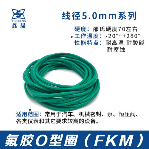 氟胶O型圈16/17/18/19/20/21/2223/24/25/26/27/28/29/30/32/34*5 - 图0