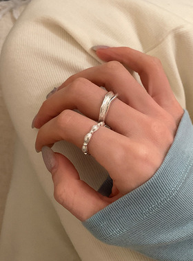 极简绳结开口戒指女合金镀真金百搭高级感指环2026新款爆款