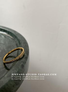 ins女戒镶钻锆石不掉色百搭关节