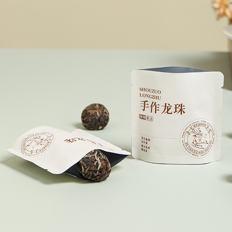 通宇福鼎白茶普洱茶红茶龙珠黑茶方块茶沱工艺茶纯铝防潮泡袋包装 - 图0