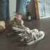 Giày vải cao cấp da báo nữ sinh viên Hàn Quốc phiên bản chụp đường phố hoang dã 2019 mùa xuân giày mới ván thủy triều - Plimsolls giày thể thao nữ adidas Plimsolls
