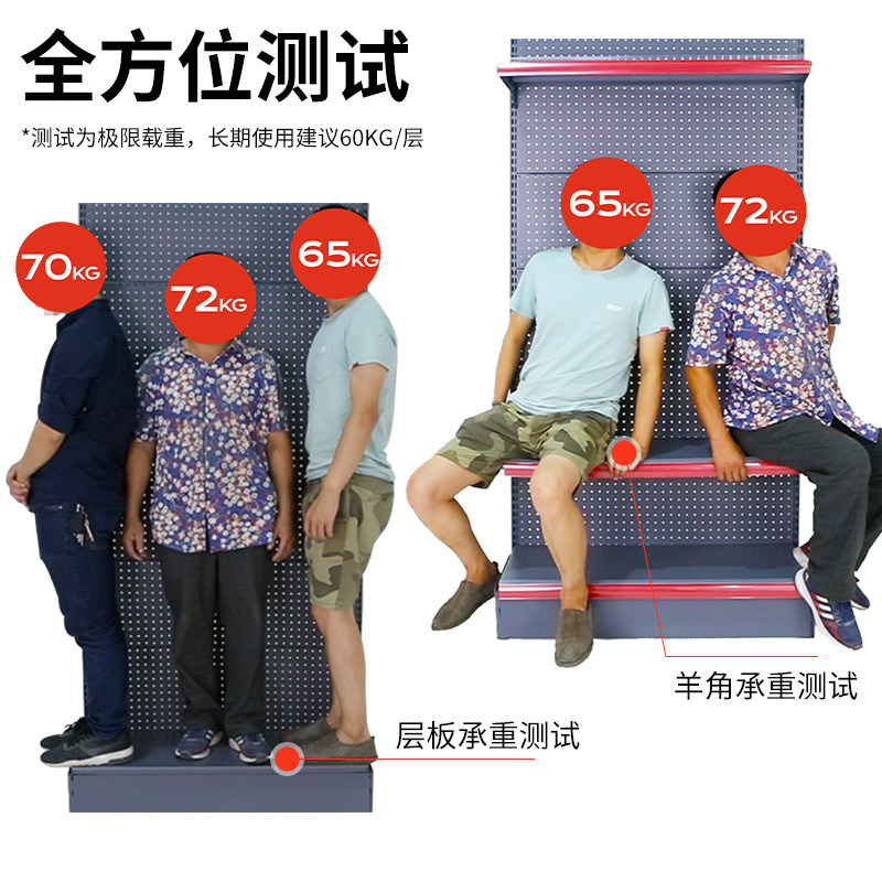 万昌百货超市货架批发便利店展示架零食架子小卖部靠墙摆货置物架