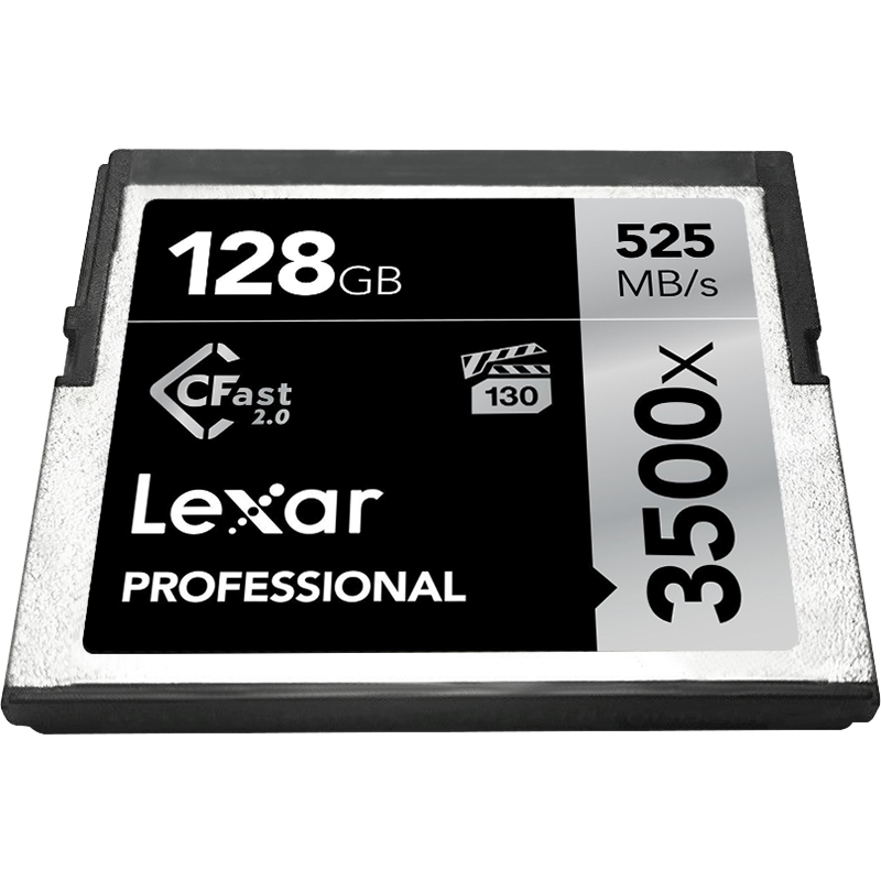 Lexar雷克沙CFast2.0卡128G 3500X高速单反相机内存卡525M 128g - 图2