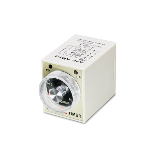 通电延时继电器 AH3-3时间继电器ckhkc时间控制器定时器380AC220V - 图3