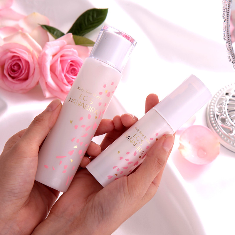 日本lc品爱花语裸肌光感套餐化妆水 lclovecosmetic海外面部护理套装