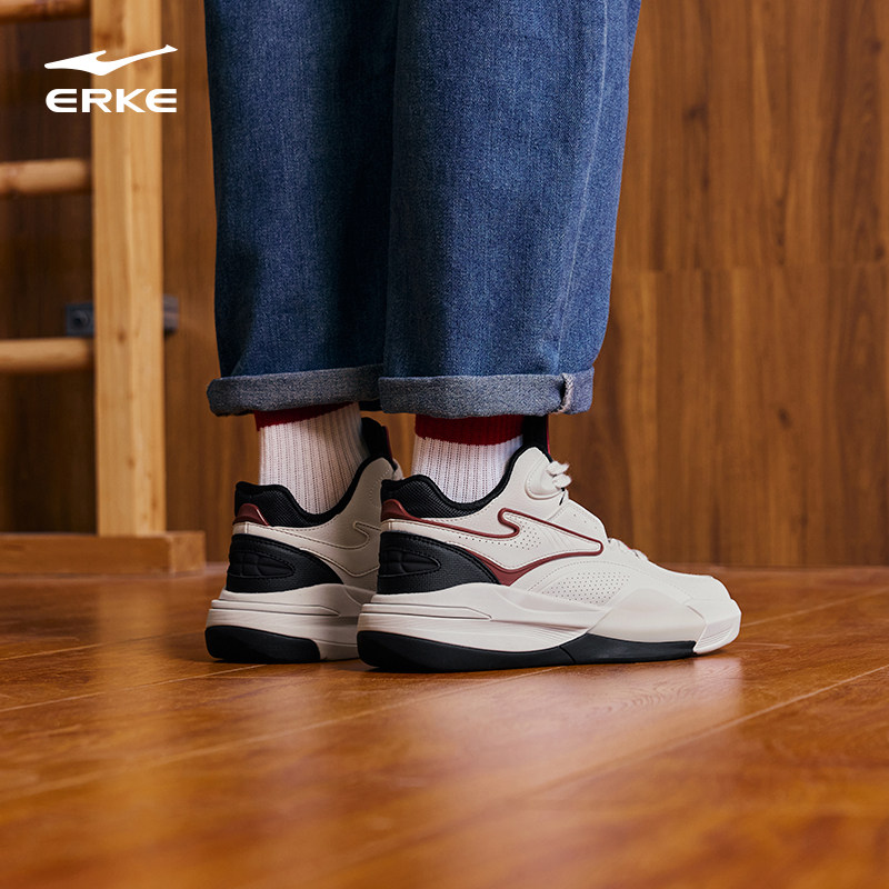 觉醒鸿星尔克板鞋2025新款鞋子秋季复古男鞋学生休闲鞋高帮运动鞋,淘宝优惠券,粉丝福利购,淘宝优惠卷