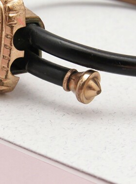 维多利亚时代古董珐琅水晶手镯