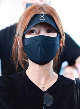 黑胶防晒面罩女款全脸透气夏季