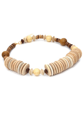 欧美大牌原创设计木艺复古项链