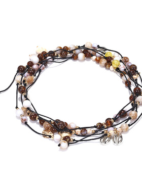 波西米亚民族风多层长款项链