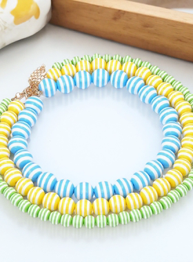 欧美夏日甜美多巴胺项链