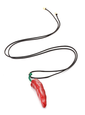 欧美夏日简约辣椒长款项链