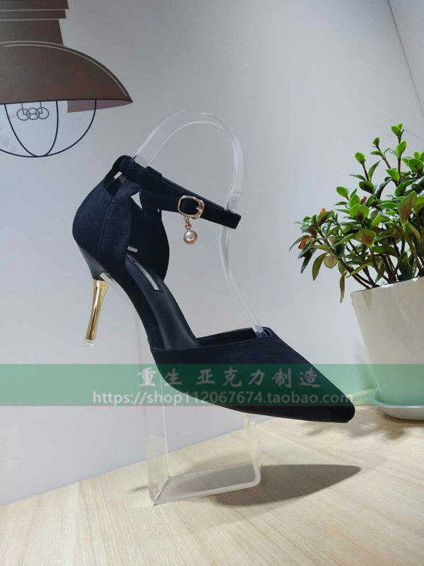 透明黑色金银色莹光亚克力凉鞋内撑高跟鞋支撑