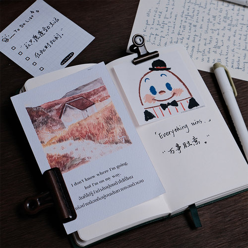 小春日和文创-手账本A6便携100张小熊手写烫金小方格空白简约日记 - 图1