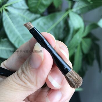 K*ate eyebrow powder brush, double-ended horse hair eye shadow brush, eyebrow powder ກ່ອງ, ແປງຝຸ່ນ eyebrow ມຸມ, ສົ່ງຟຣີ