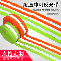 High-brightness reflective strips Athletics Competitions Thickened color fluorescent reflective fabrics Sewn Webbing Nights Traffic Warning Belts