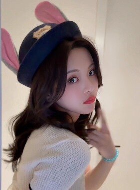 疯狂动物城朱迪兔子警官翻檐帽