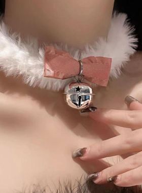 甜欲毛绒铃铛项链套装