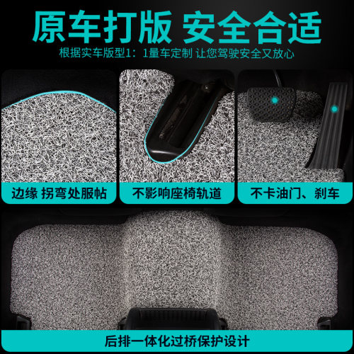 汽车脚垫适用丰田chr卡罗拉锐放皇冠威驰汉兰达荣放rv4锋兰达雷凌 - 图2