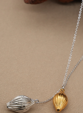 小众设计款新中式金银分色项链