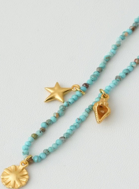 小众设计款天然石项链女款