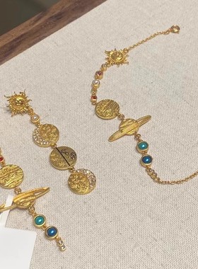 小众设计款太阳系行星手链