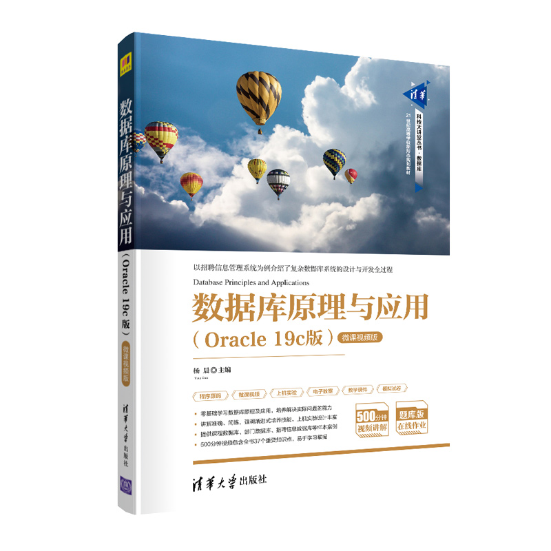 【出版社直供】数据库原理与应用 Oracle 19c版-微课视频版 数据库基本原理设计与实现方法 数据库操作方法流程书 杨晨 陈恒 等著