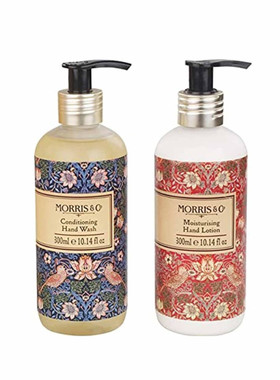 Morris&Co檀香护手霜300ml+洗手液300ml组合书型盒套装保湿滋润