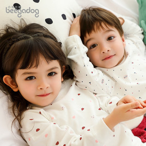 小狗比格宝宝秋衣套装纯棉春秋婴儿内衣全棉睡衣男女儿童秋衣秋裤