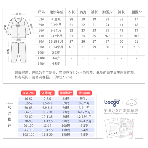 小狗比格新生儿衣服宝宝睡衣6个月夏季空调服婴儿内衣套装1-2岁