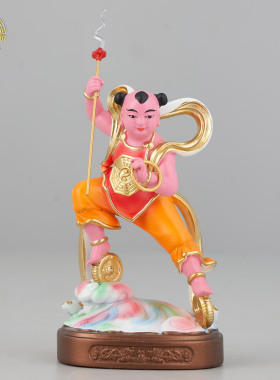 4寸树脂哪吒三太子神像桌面摆件