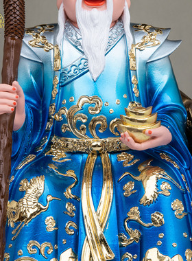 树脂土地公婆神像家用供奉摆件