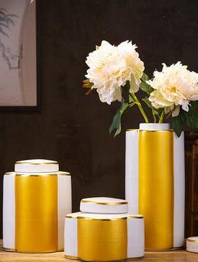 轻奢系列陶瓷新中式风软装工艺品