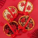 Родите драгоценного ребенка пораньше, прессуйте украшения для свадебной комнаты для хранения сухофруктов, принадлежности для праздничного украшения спальни в новом доме, портативную небольшую корзинку