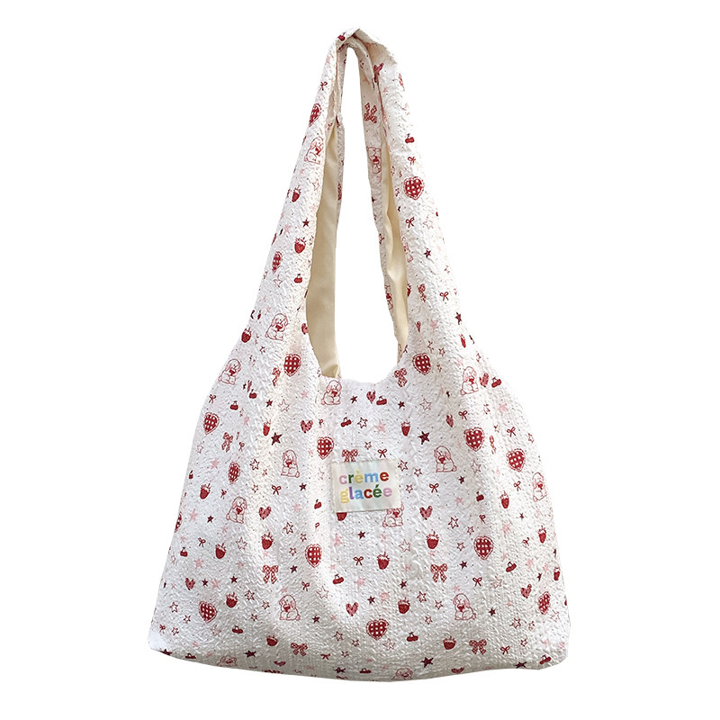 唐糖包袋/夏季卡通压花帆布包女大容量背心包逛街购物袋学生书包,淘宝优惠券,粉丝福利购,淘宝优惠卷