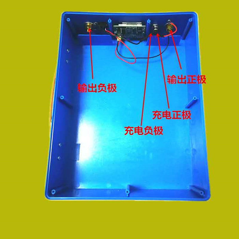 锂电池塑料防水盒大容量20-150ah 新款显示屏三元锂电池盒带配件 - 图1