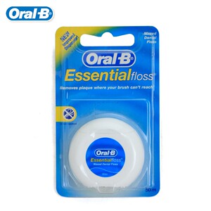 OralB/欧乐B无味微蜡牙线牙签线剔牙线便携随身家庭装50m*4