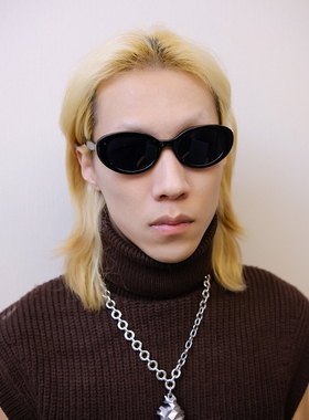 Darkblue防晒椭圆形优雅通用墨镜