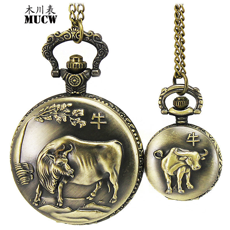 复古白领学生表潮流男女项链陀表 木川怀表