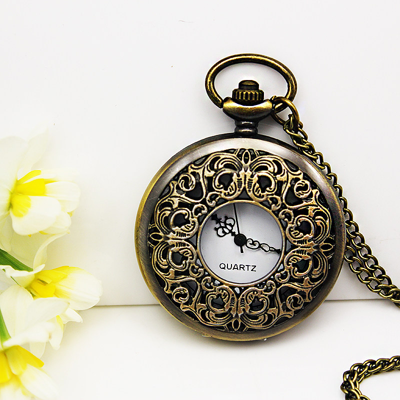 翻盖石英表男女老人口袋陀表怀表 木川怀表