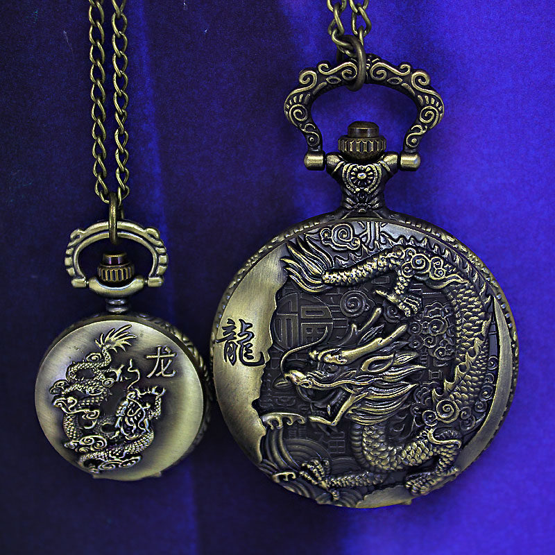 怀表男学生考试用复古翻盖机械儿童 木川怀表