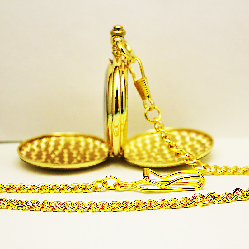 经典复古老人男士石英表动力挂链表 木川怀表