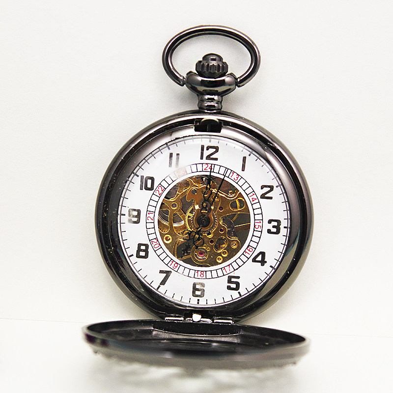 经典复古老人男士石英表怀表 木川怀表