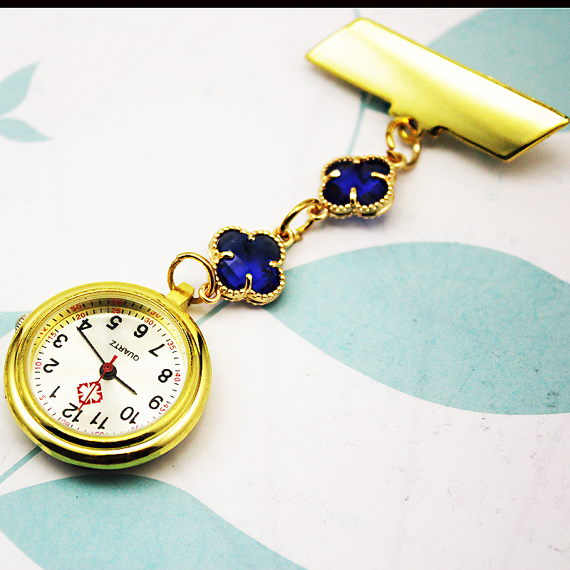 护士胸表女夹子男女用考试静音防水 木川怀表