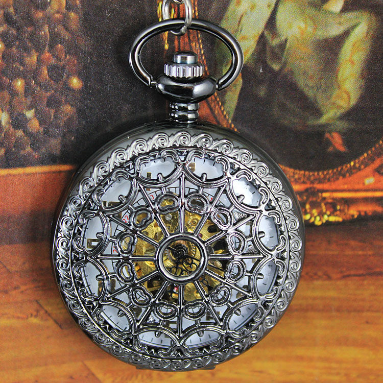 怀表男学生考试用复古翻盖机械儿童 木川怀表