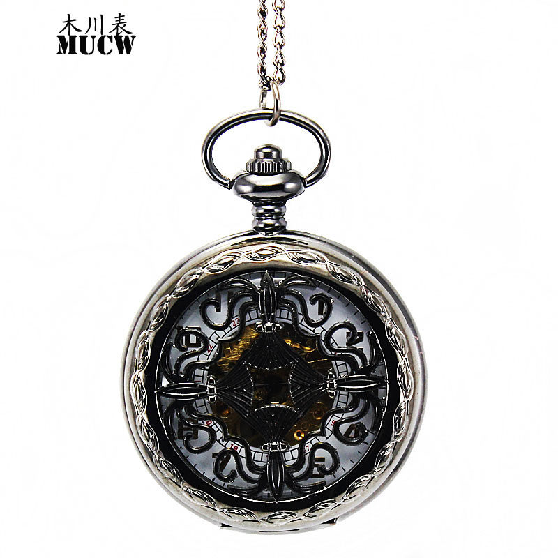 怀表男学生考试用复古翻盖机械儿童 木川怀表