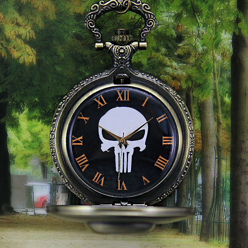 怀表男学生考试用复古翻盖机械儿童 木川怀表