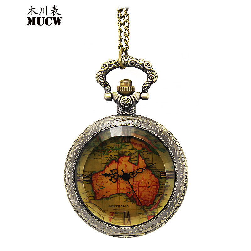 怀表男学生考试用复古翻盖机械儿童 木川怀表